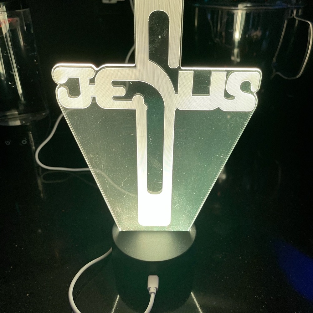 LED Jesus cross  Night Light - Picture 2 of 4